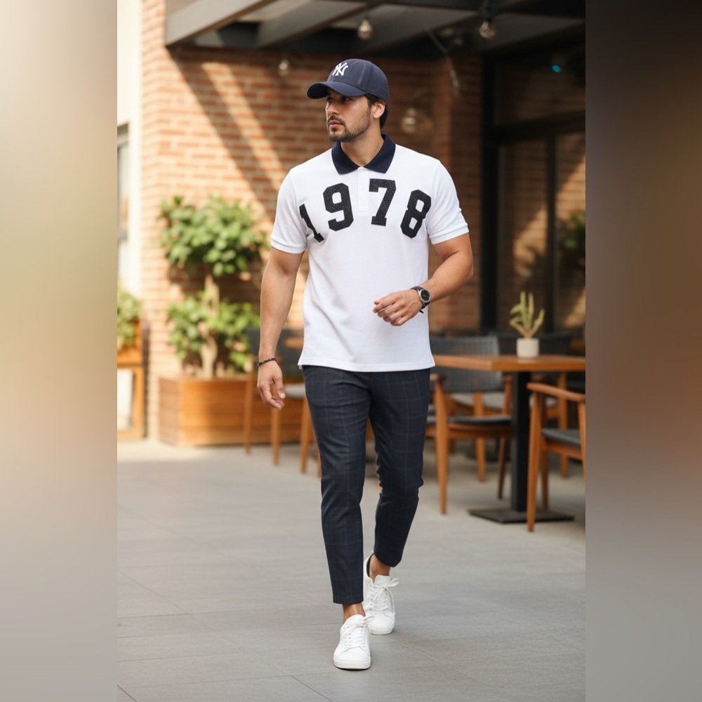 NWT $926 philipp plein Polo shirt men Cristals Logo